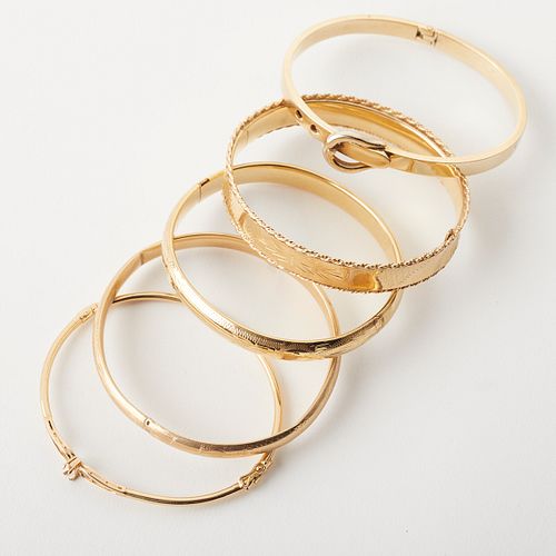 Grp: 5 14K Gold Bracelets