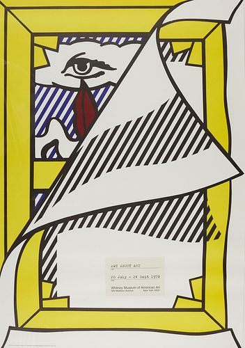 Roy Lichtenstein "Art About Art" Whitney Exhibition Poster