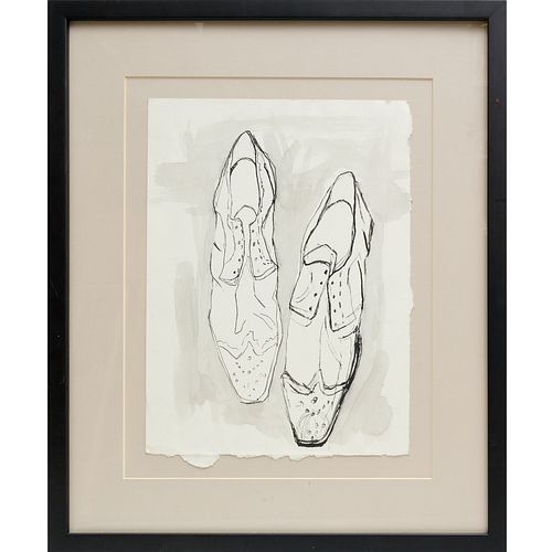 Pair of Shoes, drawing