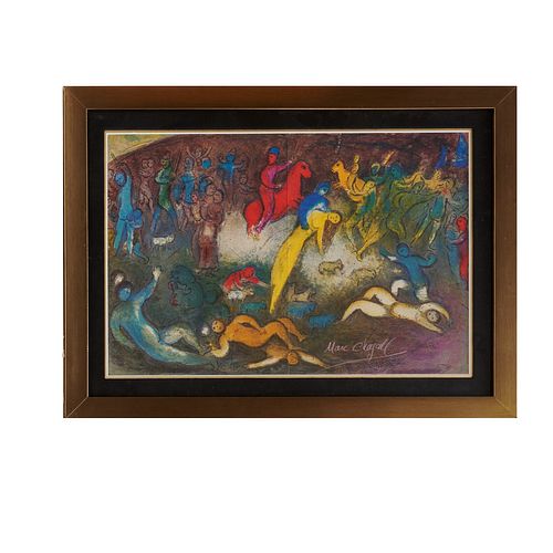 Marc Chagall, offset lithograph, signed
