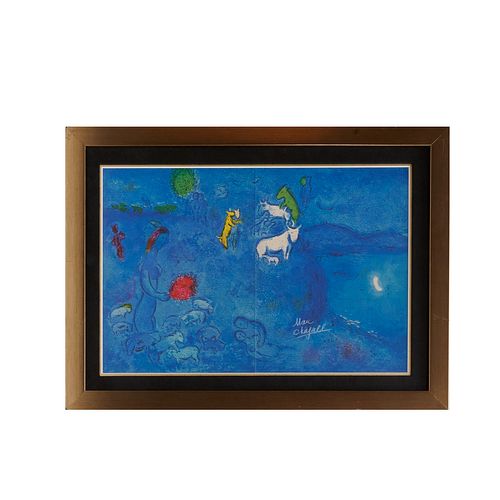 Marc Chagall, offset lithograph, signed