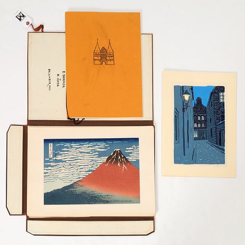 Portfolio of Japanese woodblock prints