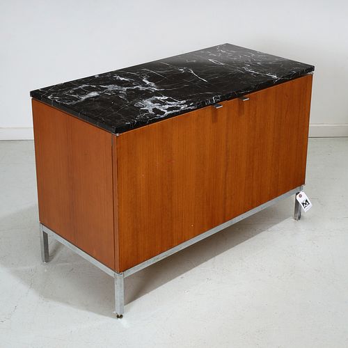 Florence Knoll, small marble top cabinet