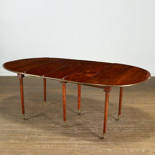 Louis XVI mahogany extension dining table
