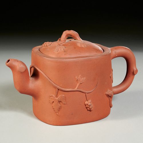 Mark of Ge Ming Chang, unusual Yixing teapot