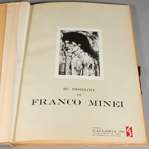 20 Disegni di Franco Minei, signed