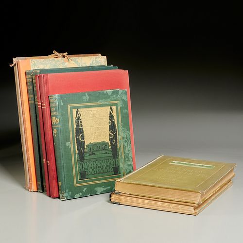A selection of antique architecture books