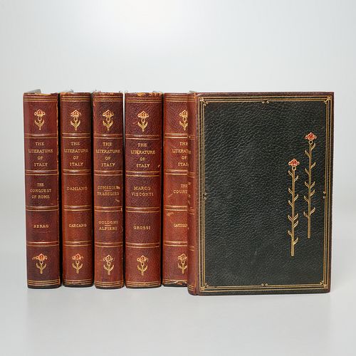 The Literature of Italy, (6) vols., fine binding