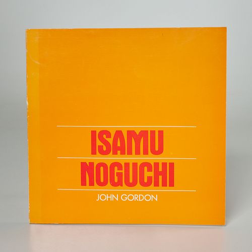 Isamu Noguchi, signed book
