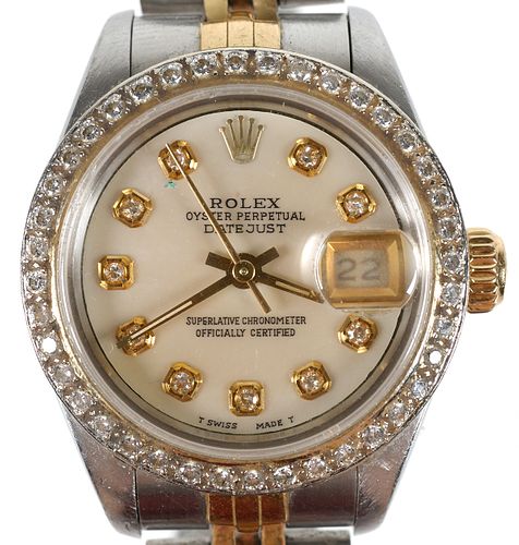 ROLEX Lady Datejust Oyster Perpetual Diamond Watch