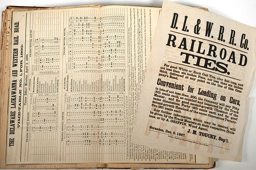 Antique Train Conductor's Logbook 1852 - 1875