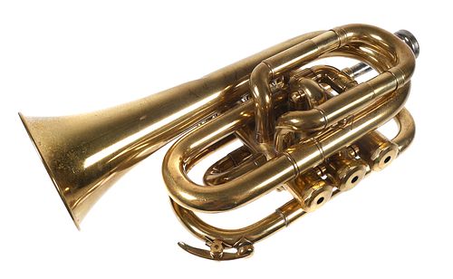 Vintage Kuhnl & Hoyer Pocket Cornet Trumpet