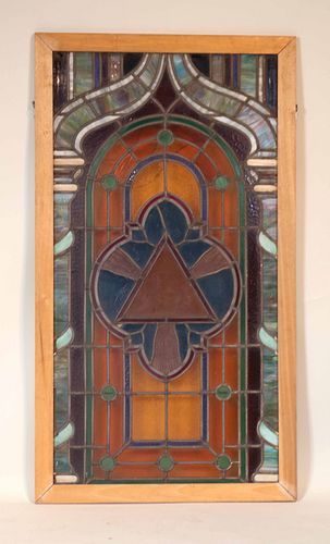 Masonic Stained Glass Window