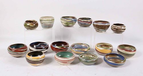 Sixteen Desert Sands Pottery Bowls