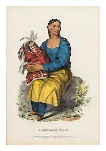 * McKenney and Hall, (American, 19th century), Chippeway Squaw & Child, Tshusick, an Ojibway Woman, A Chippeway-Widow, and A Chi