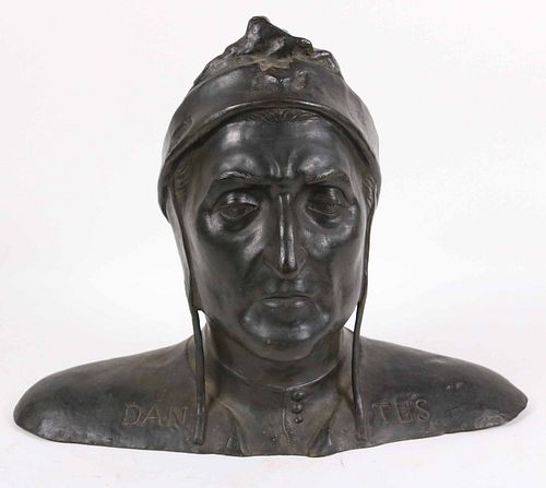 Bronze Bust of Dante