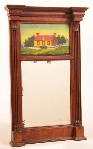 Federal Paint Decorated Softwood Mirror.