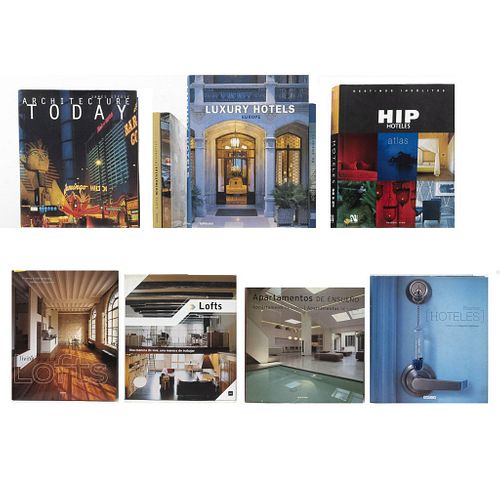 Libros de Arquitectura sobre Lofts, Apartamentos y Hoteles. Lofts Minimalistas / The Best of  Lofts Apartaments... Piezas: 10.