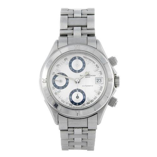 BAUME & MERCIER - a gentleman's Malibu Chrono chronograph bracelet watch. Stainless steel case with