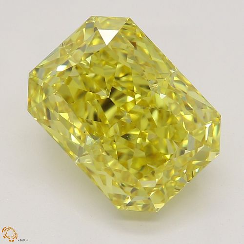 3.02 ct, Natural Fancy Vivid Yellow Even Color, VVS1, Radiant cut Diamond (GIA Graded), Appraised Value: $402,200 