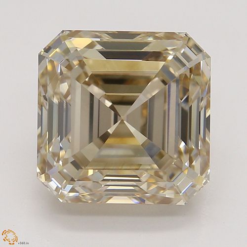 2.53 ct, Natural Fancy Light Brown Even Color, VS1, Square Emerald cut Diamond (GIA Graded), Appraised Value: $24,200 