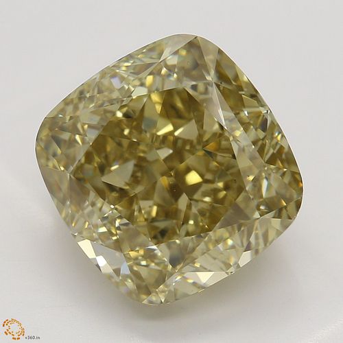 5.01 ct, Natural Fancy Brown Yellow Even Color, VS2, Cushion cut Diamond (GIA Graded), Appraised Value: $74,600 
