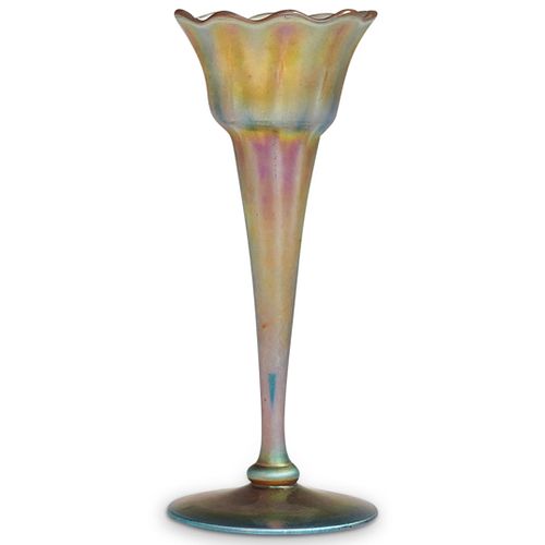 Steuben Gold Aurene Floriform Glass Vase