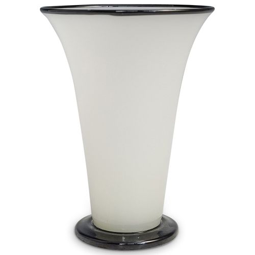 Steuben Alabaster Glass Vase