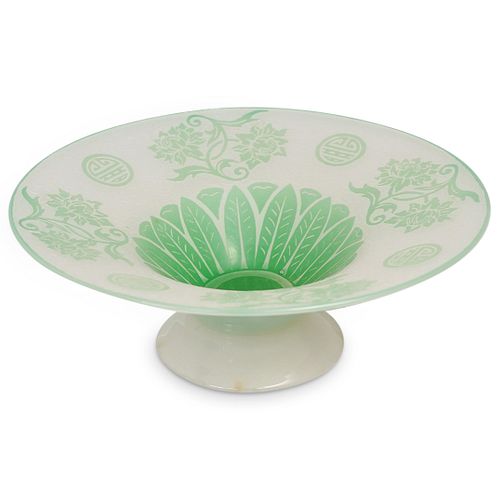 Steuben Double Etched "Chinese Pattern" Glass Bowl