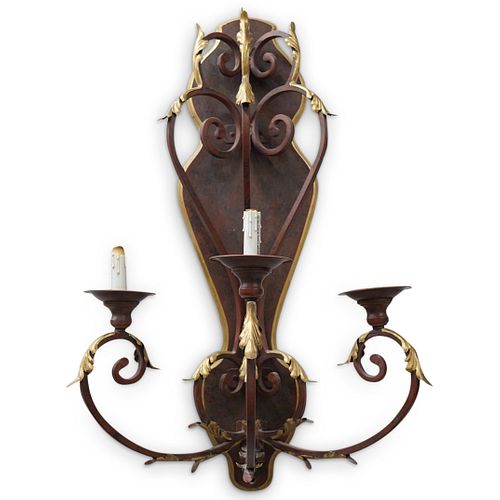 Large Scrolled Acanthus Chandelier Wall Sconces