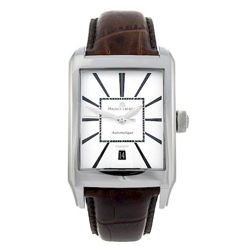 MAURICE LACROIX - a gentleman's Pontos wrist watch. Stainless steel case. Reference PT6117, serial A