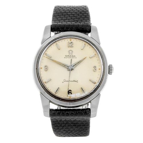 OMEGA - a gentleman's Seamaster wrist watch. Stainless steel case. Numbered 14751 1 SC. Signed autom