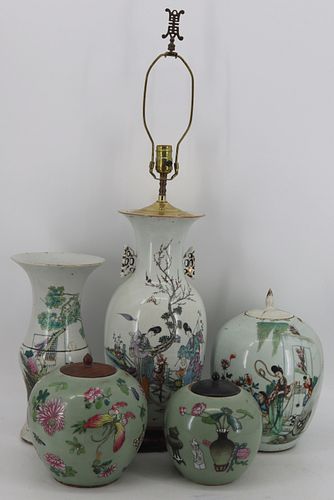 Grouping of Chinese? Enamel Decorated Porcelain.