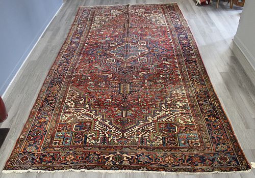Large Antique And Finely Hand Woven Heriz Carpet