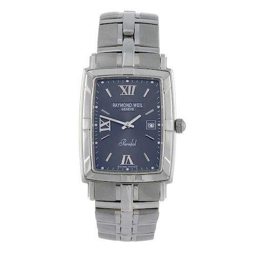 RAYMOND WEIL - a gentleman's Parsifal bracelet watch. Stainless steel case. Reference 9341, serial V