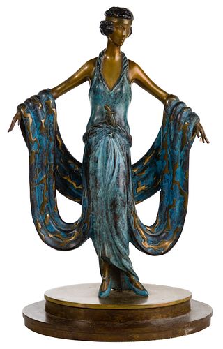 Erte (Romain de Tirtoff) (Russian / French, 1892-1990) 'Gala' Sculpture
