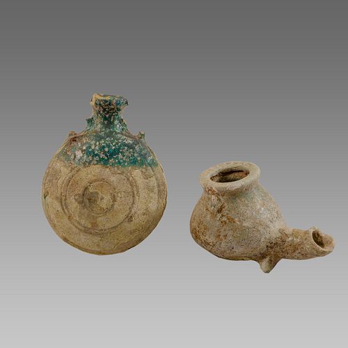 Lot of 2 Islamic Ceramic Jars c.13th century AD.