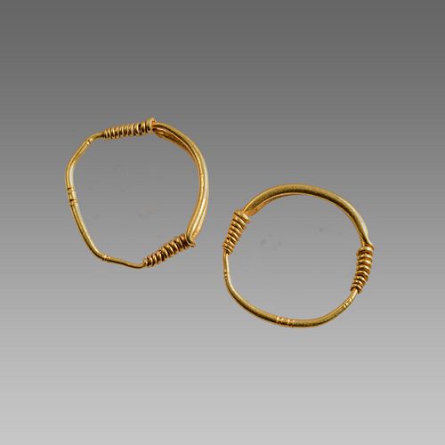Roman Gold Pair Of Earrings c.1st-2nd century AD.`