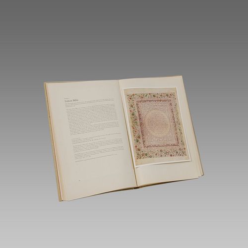 Judaica, Copper Tray, Judaica Book Hebrew Illuminated Manuscripts by Bezalel Narkiss.