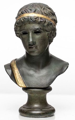 Classical Style Bust Of A Youth Athlete
