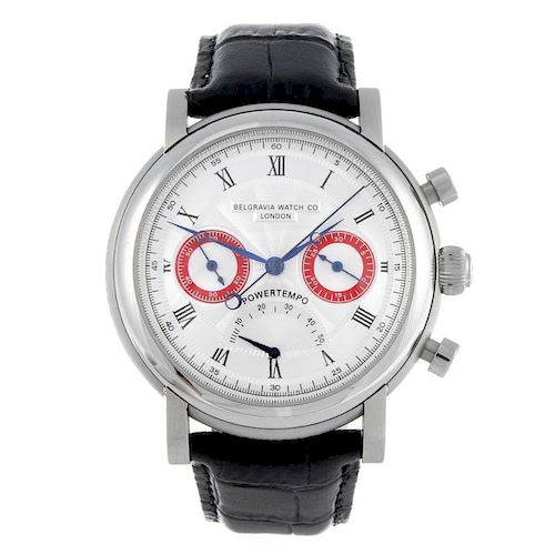 BELGRAVIA WATCH CO. - a limited edition gentleman's Power Tempo chronograph wrist watch. Number 159/
