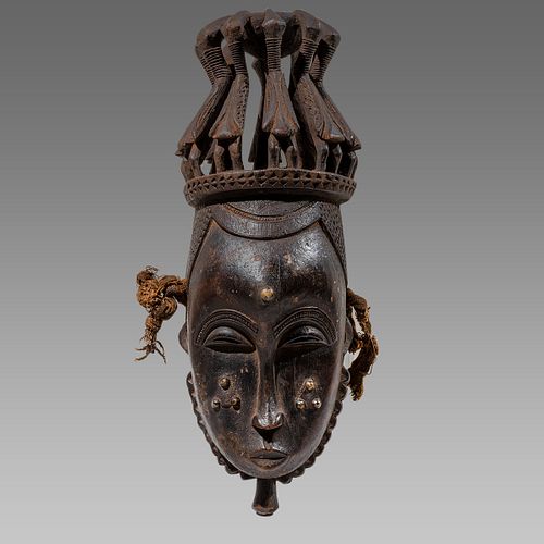 African Ivory Coast Wood Mask.