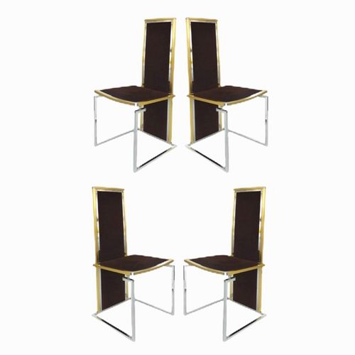 Romeo Regó Italian Modern Dining Chairs 1970’s
