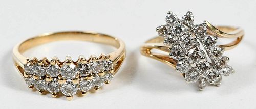 Two 14kt. Diamond Rings