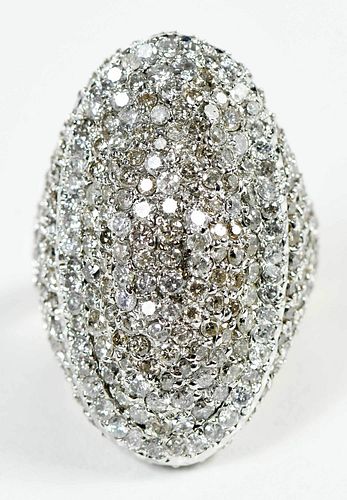 Silver and Gold Diamond Ring