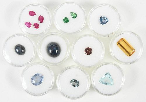 Fourteen Assorted Loose Gemstones