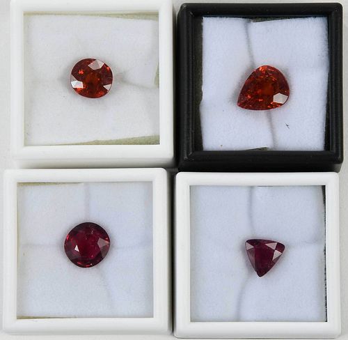 Four Assorted Loose Gemstones