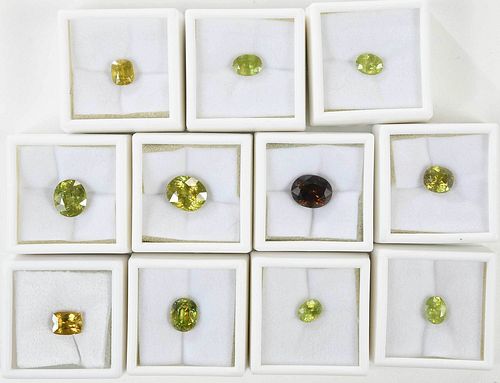 Eleven  Loose  Sphene Gemstones