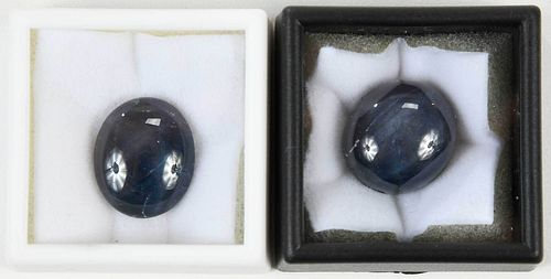 Two Loose Star Sapphire Gemstones
