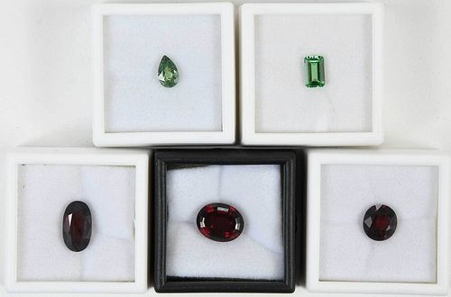 Five Assorted Loose Gemstones